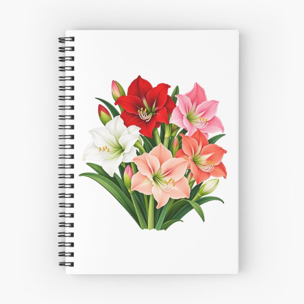 Item preview, Multi-Color Amaryllis Floral Design designed and sold by Myra365Art.