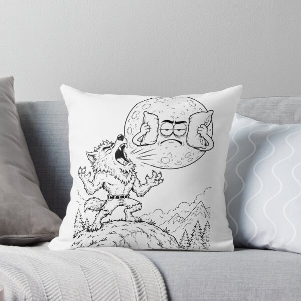 Item preview, Werewolf Howling at the Moon Funny Sleep Disaster designed and sold by ComedyInkFactor.