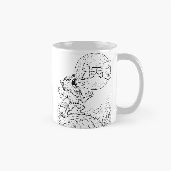 Item preview, Werewolf Howling at the Moon Funny Sleep Disaster designed and sold by ComedyInkFactor.