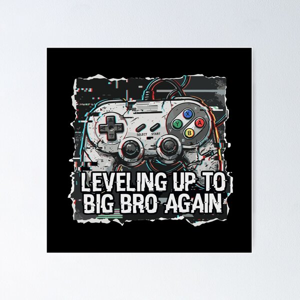 Item preview, Leveling Up To Big Bro Again Gamer Pregnancy Announcement designed and sold by PopStars1993.