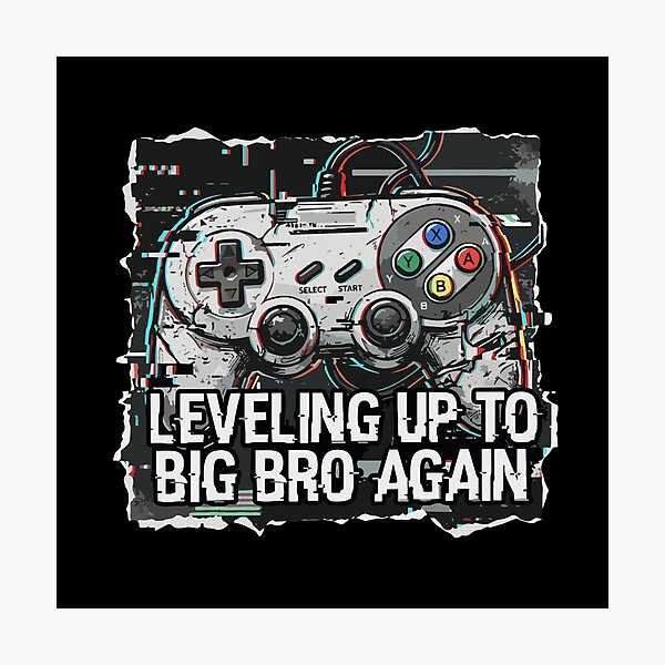 Item preview, Leveling Up To Big Bro Again Gamer Pregnancy Announcement designed and sold by PopStars1993.