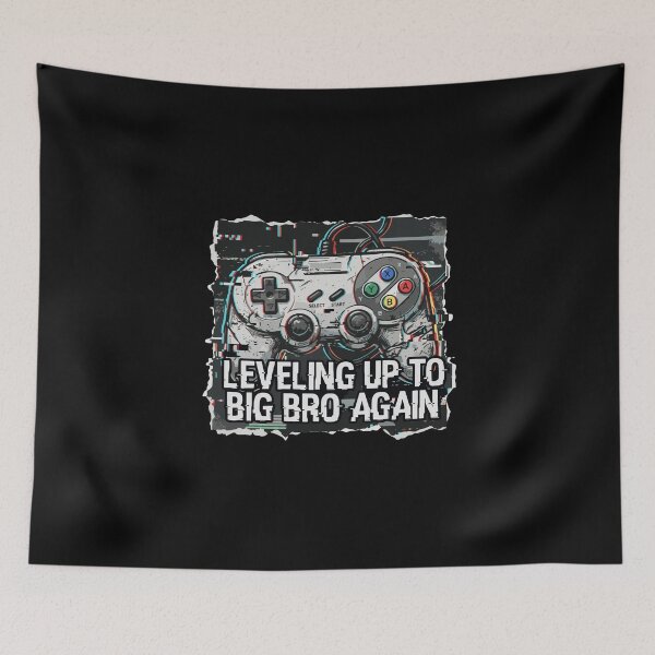 Item preview, Leveling Up To Big Bro Again Gamer Pregnancy Announcement designed and sold by PopStars1993.