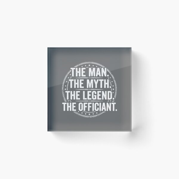 Item preview, The Man The Myth The Legend The Officiant Wedding Ceremony Minister  designed and sold by SofiBlair.
