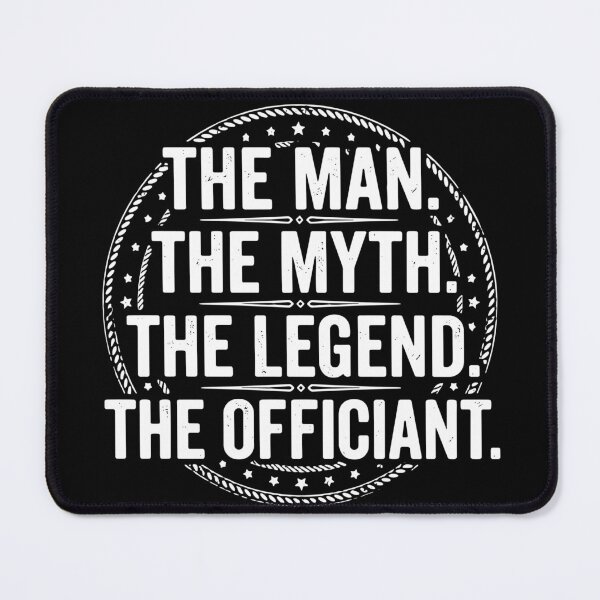 Item preview, The Man The Myth The Legend The Officiant Wedding Ceremony Minister designed and sold by SofiBlair.