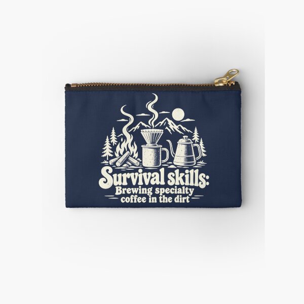 Item preview, Survival Skills – Specialty Coffee in the Dirt Vintage Camping designed and sold by NomadIdeasCo.