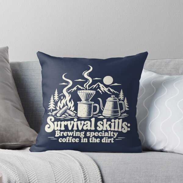 Item preview, Survival Skills – Specialty Coffee in the Dirt Vintage Camping designed and sold by NomadIdeasCo.