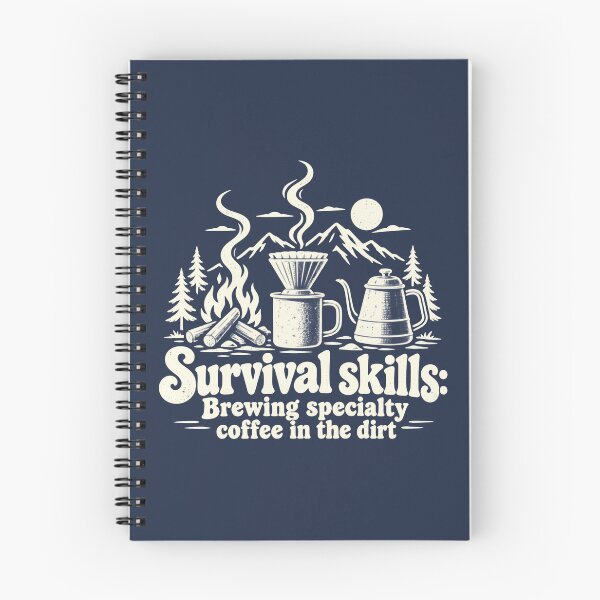 Item preview, Survival Skills – Specialty Coffee in the Dirt Vintage Camping designed and sold by NomadIdeasCo.
