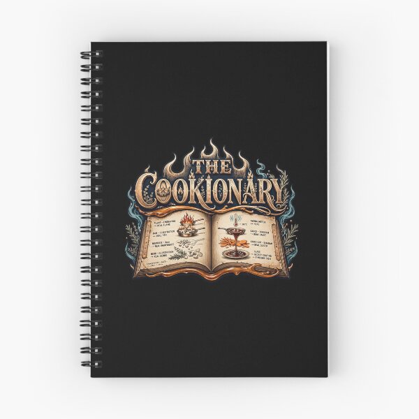 Item preview, The Cookionary Design, Chef Artwork, Cook Design, Cooking Graphic, Culinary Art, Chef Life, Kitchen Culture, Professional Cooking, Restaurant Kitchen, Chef Gift, Cook Gift, Food Lover Gift designed and sold by Typologystudios.