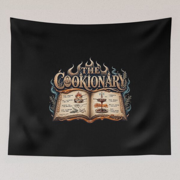 Item preview, The Cookionary Design, Chef Artwork, Cook Design, Cooking Graphic, Culinary Art, Chef Life, Kitchen Culture, Professional Cooking, Restaurant Kitchen, Chef Gift, Cook Gift, Food Lover Gift designed and sold by Typologystudios.