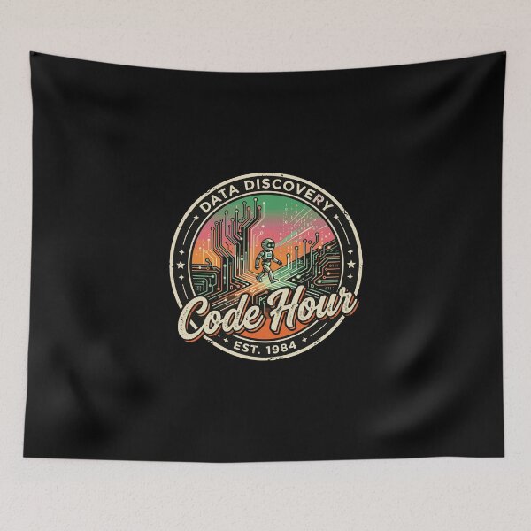 Item preview, Data Discovery Code Hour Est 1984 Programmer Data Scientist Retro Tech designed and sold by PopStars1993.