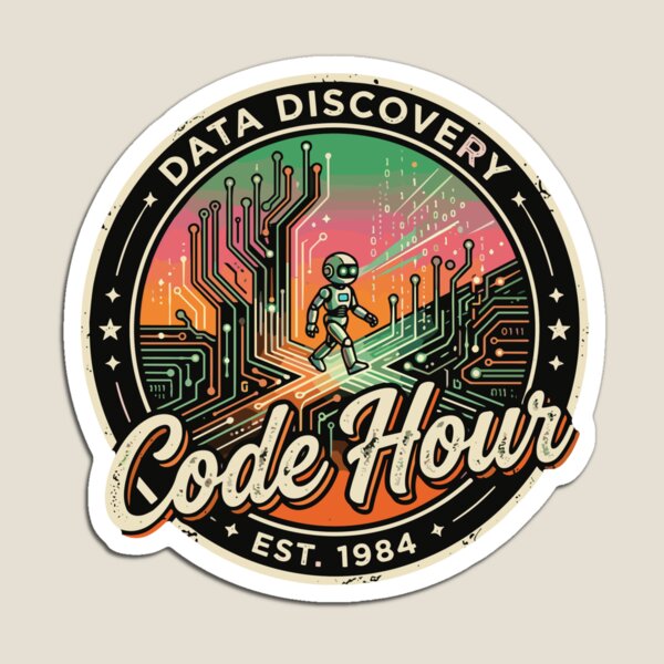 Item preview, Data Discovery Code Hour Est 1984 Programmer Data Scientist Retro Tech designed and sold by PopStars1993.