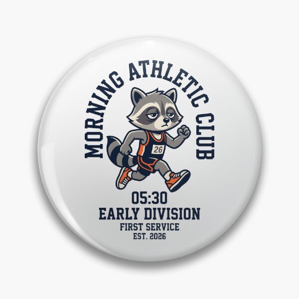 Item preview, Morning Athletic Club Early Runner Tired Raccoon Humor designed and sold by SplashTastic.