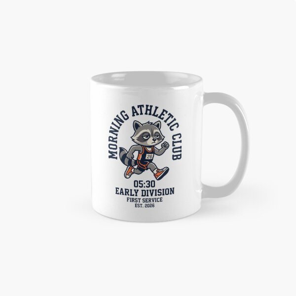 Item preview, Morning Athletic Club Early Runner Tired Raccoon Humor designed and sold by SplashTastic.