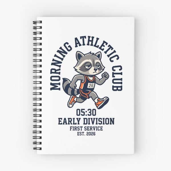 Item preview, Morning Athletic Club Early Runner Tired Raccoon Humor designed and sold by SplashTastic.