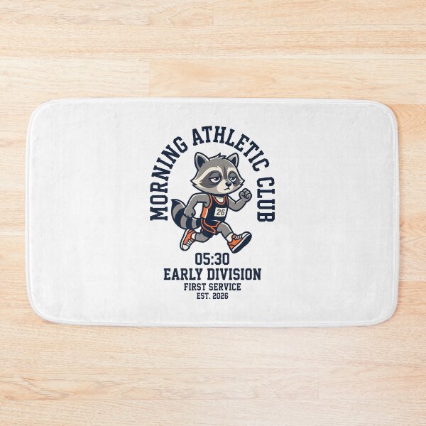 Item preview, Morning Athletic Club Early Runner Tired Raccoon Humor designed and sold by SplashTastic.