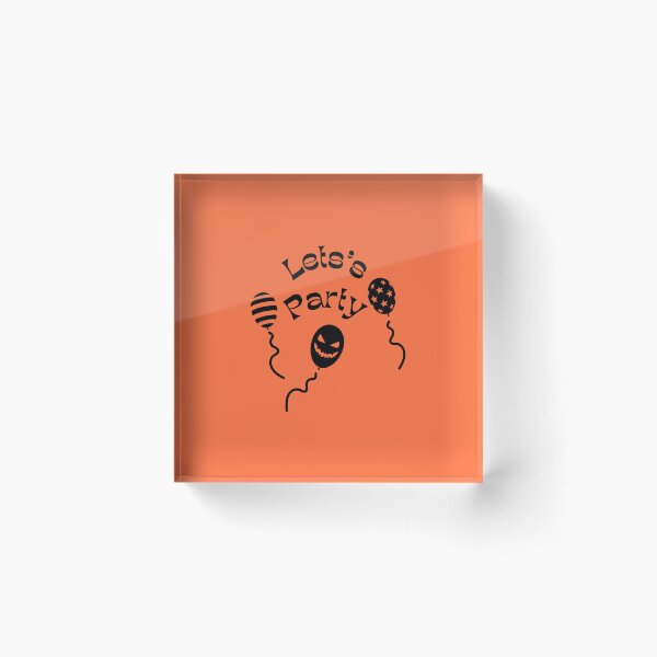 Item preview, Let's Party Spooky Balloons Halloween Birthday designed and sold by Custom Crest.