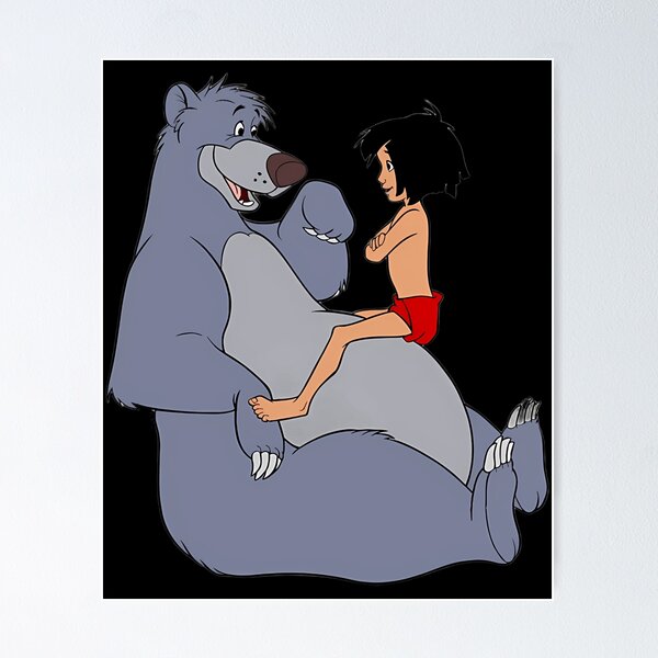 Item preview,  Baloo  Mowgli designed and sold by kawaii kid.