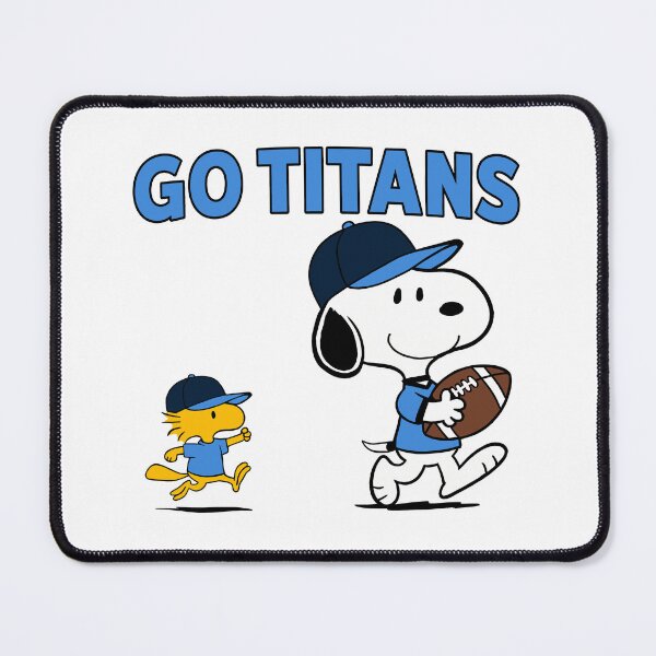 Item preview, Snoopy & Woodstock Tennessee Titans Football Retro F609 designed and sold by GLUVY-THEME.