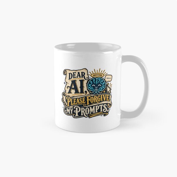 Item preview, Dear AI, Please Forgive My Prompts designed and sold by erkancept.