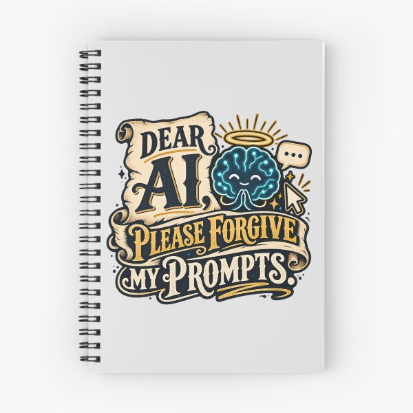 Item preview, Dear AI, Please Forgive My Prompts designed and sold by erkancept.