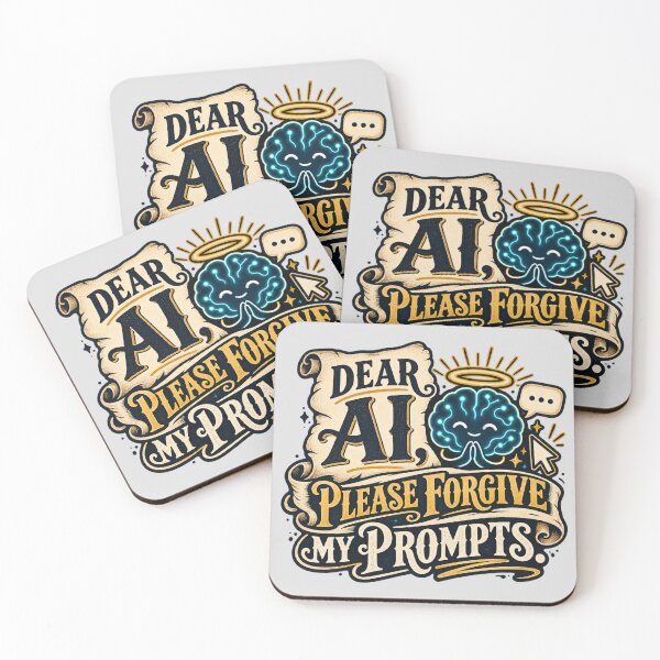 Item preview, Dear AI, Please Forgive My Prompts designed and sold by erkancept.