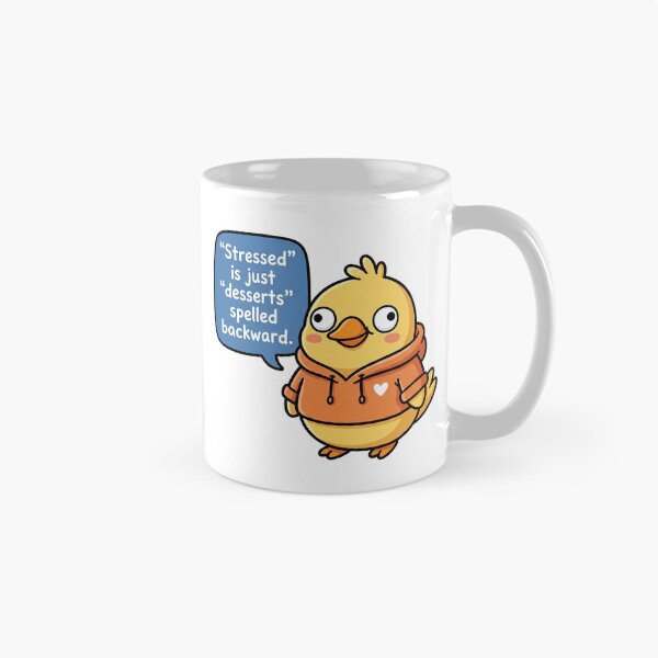Item preview, Mr.Derpy, chicken meme face funny cartoon; “Stressed” is just “desserts” spelled backward. designed and sold by Mr.Derpy.