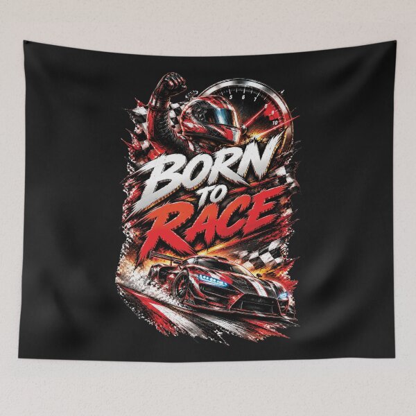 Item preview, Born To Race | Motorsport Racing Car Driver Gift designed and sold by M. Mamdouh Artworks.