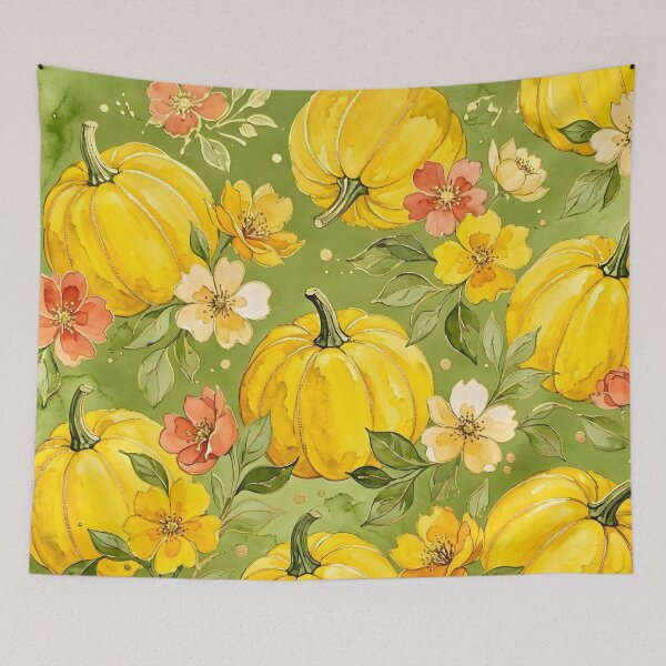 Item preview, Pumpkin with Flowers designed and sold by GraphicsClub.