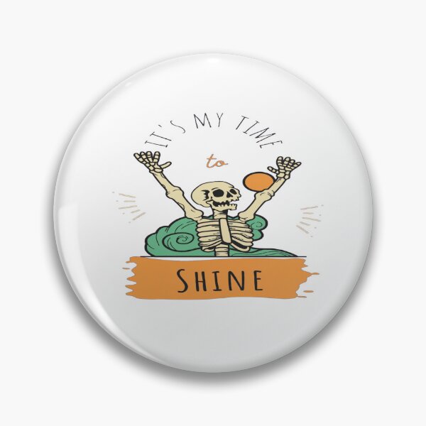 Item preview, It's My Time To Shine Skeleton Halloween Art designed and sold by Custom Crest.