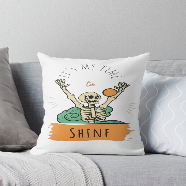 Item preview, It's My Time To Shine Skeleton Halloween Art designed and sold by Custom Crest.