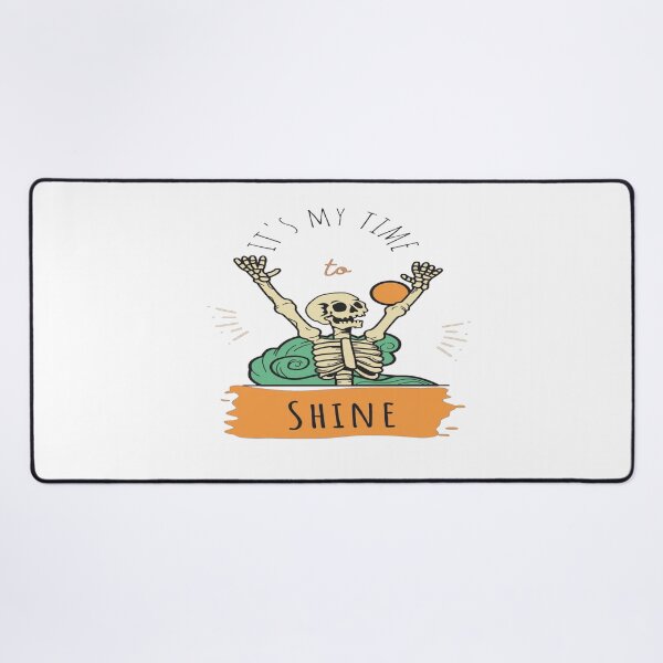 Item preview, It's My Time To Shine Skeleton Halloween Art designed and sold by Custom Crest.