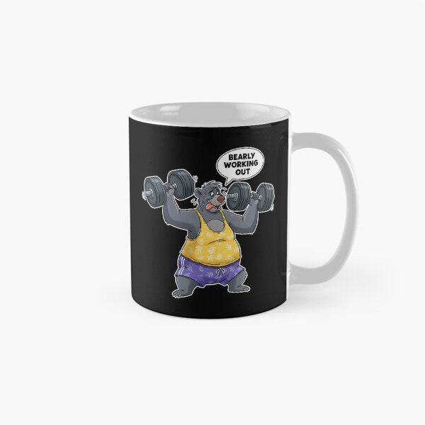 Item preview, Baloo Workout Cartoon  Bearly Working Out Gym  designed and sold by kawaii kid.