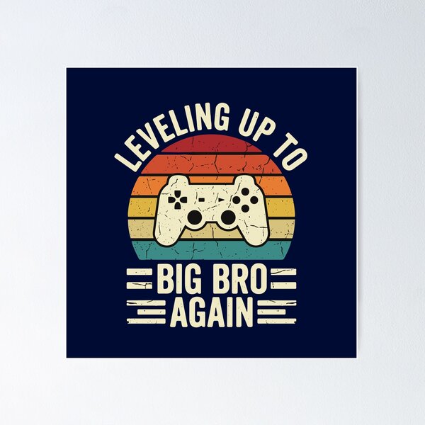 Item preview, Leveling Up To Big Bro Again Gamer New Sibling Pregnancy Announcement designed and sold by SofiBlair.