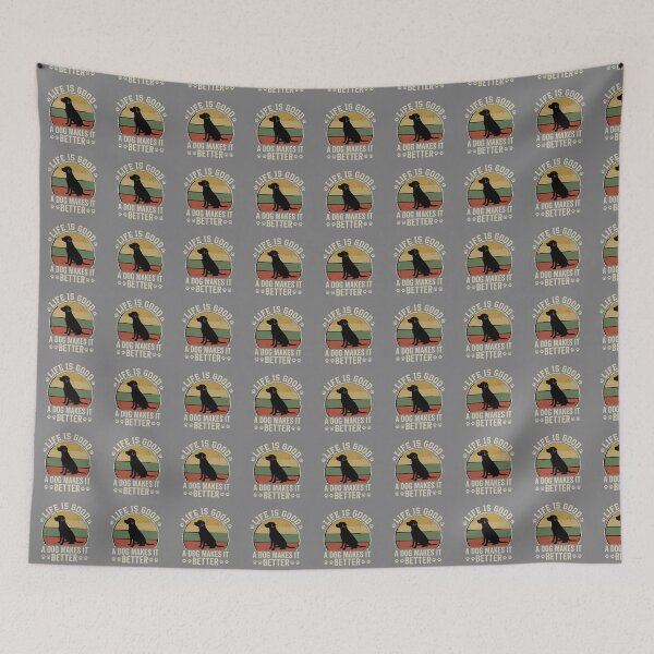 Item preview, Life Is Good A Dog Makes It Better Dog Lover Pet Owner Labrador Retriever designed and sold by SofiBlair.