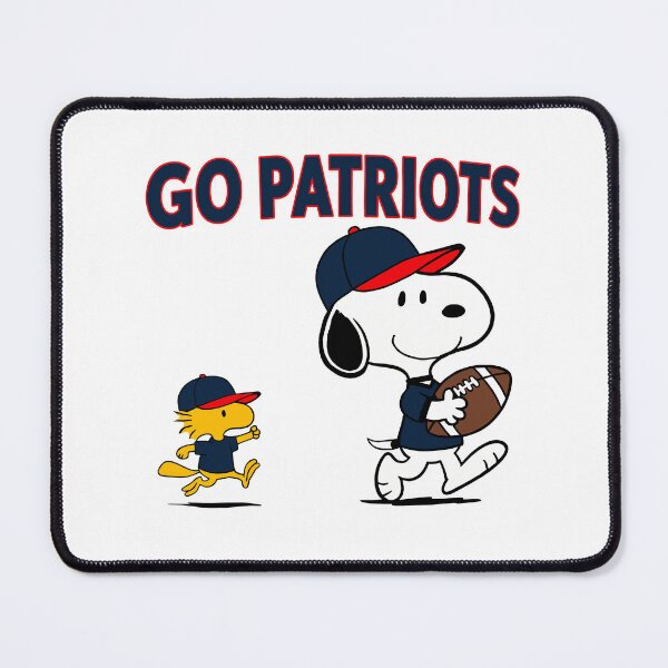 Item preview, Snoopy & Woodstock New England Patriots Football Retro F610 designed and sold by GLUVY-THEME.