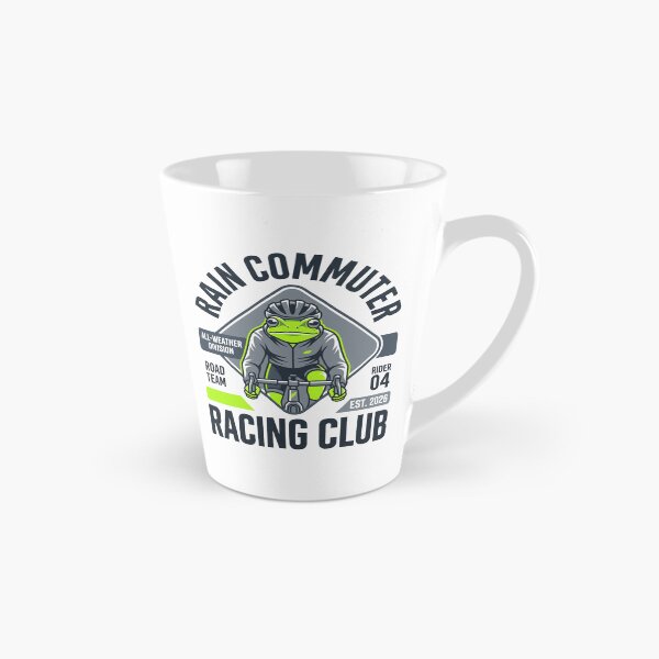 Item preview, Rain Commuter Racing Club Front View Cycling Frog designed and sold by SplashTastic.