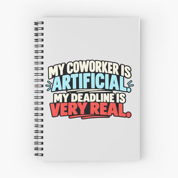 Item preview, My Coworker Is Artificial, My Deadline Is Very Real designed and sold by erkancept.