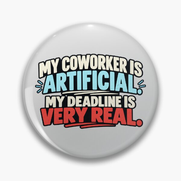 Item preview, My Coworker Is Artificial, My Deadline Is Very Real designed and sold by erkancept.
