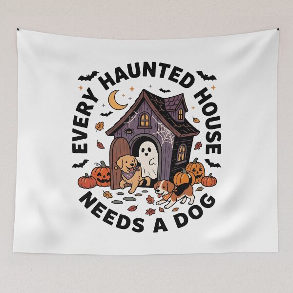 Item preview, Every Haunted House Needs a Dog Halloween designed and sold by al21ex.