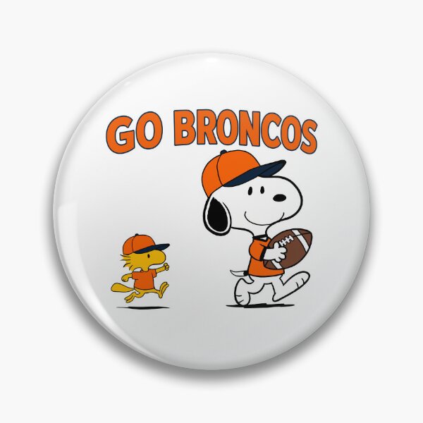 Item preview, Snoopy & Woodstock Denver Broncos Football Retro F611 designed and sold by GLUVY-THEME.