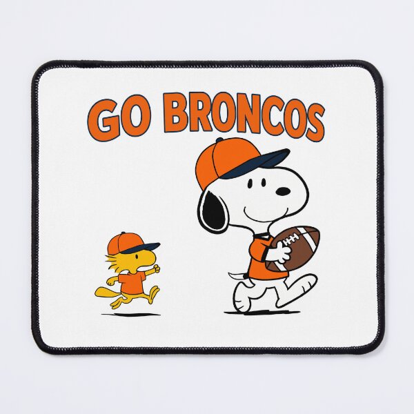 Item preview, Snoopy & Woodstock Denver Broncos Football Retro F611 designed and sold by GLUVY-THEME.