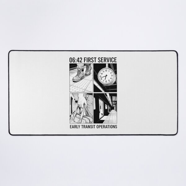 Item preview, Early Transit Operations 06:42 First Service Commuter Manga Art designed and sold by SplashTastic.
