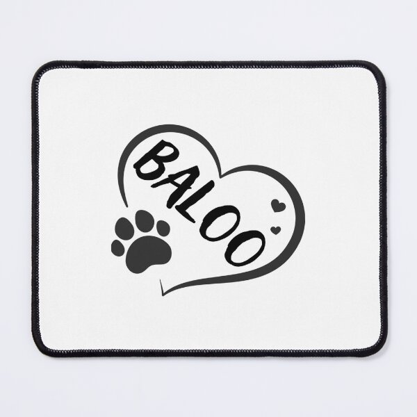 Item preview, Baloo Name In A Heart With A Paw Great For Dog Or Cat Owners designed and sold by kawaii kid.
