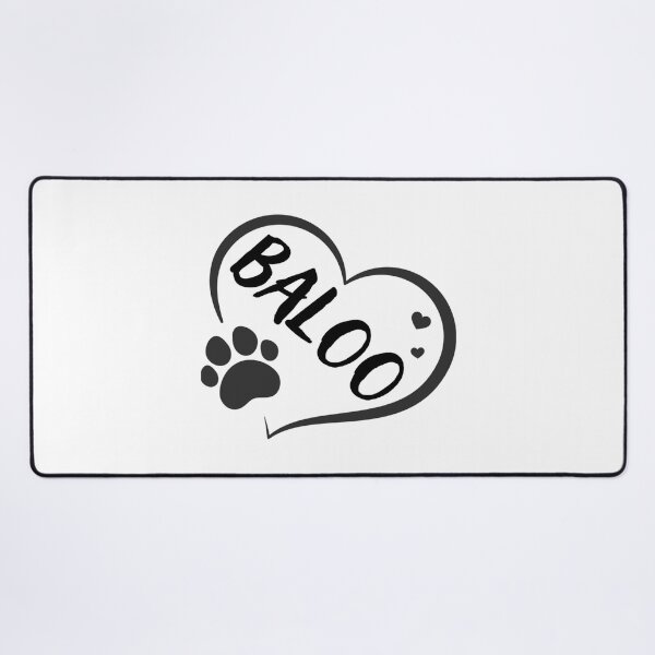 Item preview, Baloo Name In A Heart With A Paw Great For Dog Or Cat Owners designed and sold by kawaii kid.