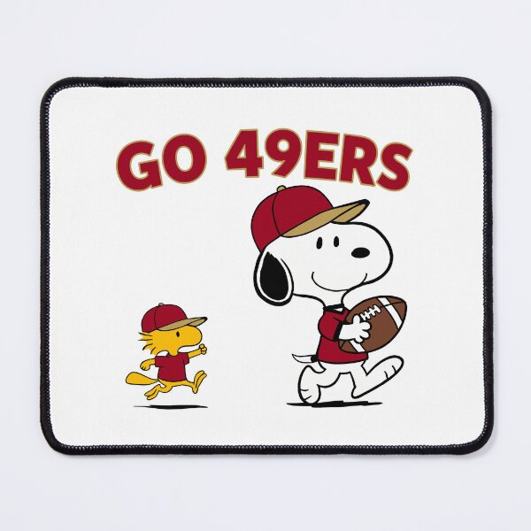 Item preview, Snoopy & Woodstock San Francisco 49ers Football Retro F612 designed and sold by GLUVY-THEME.