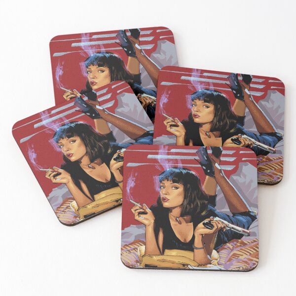 Item preview, Mia Wallace Pulp Fiction Retro Art designed and sold by Vicky021.