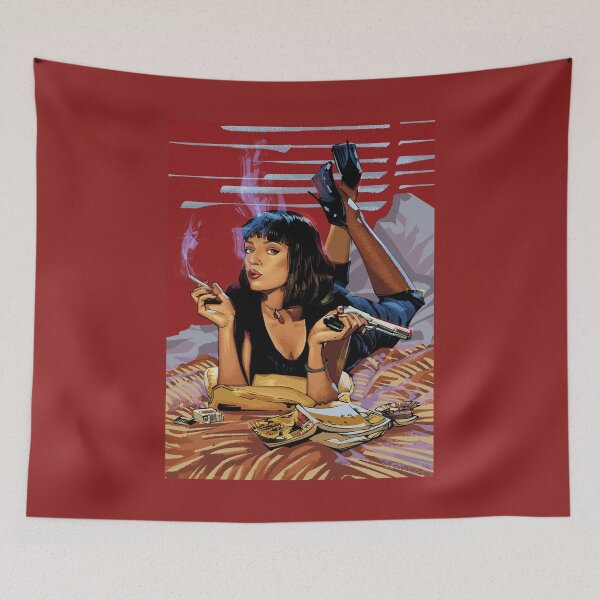 Item preview, Mia Wallace Pulp Fiction Retro Art designed and sold by Vicky021.