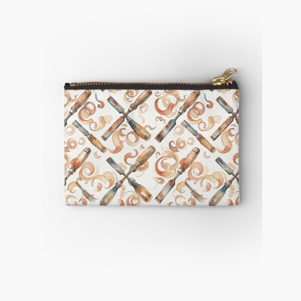 Item preview, Vintage Woodworking Chisels and Wood Shavings Pattern designed and sold by bvdesignart.