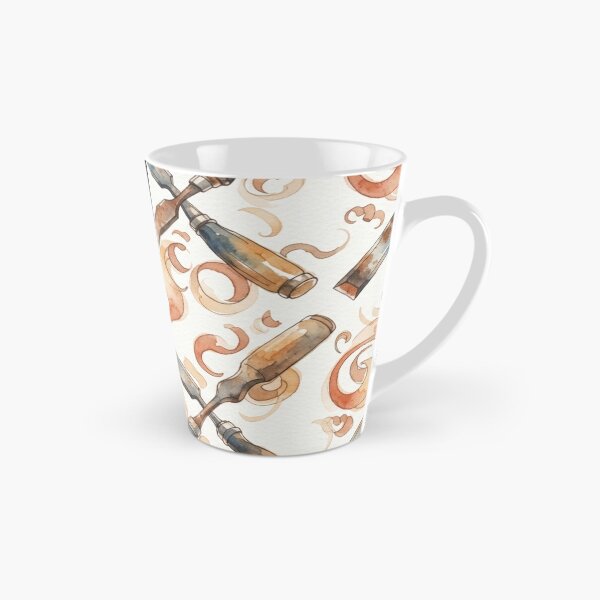 Item preview, Vintage Woodworking Chisels and Wood Shavings Pattern designed and sold by bvdesignart.