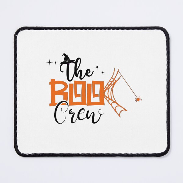 Item preview, The Boo Crew Halloween Spider Web Orange Art designed and sold by Custom Crest.